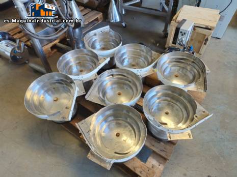 Posicionador de alimentador de plato vibratorio de acero inoxidable Brovind