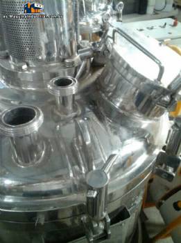 Reactor de 140 litros con agitador y homogeneizador acero inoxidable 316 L Inoxil