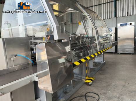 Encartonadora vertical Fabrima Vertopac VP 120 con insertador de prospectos