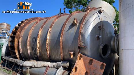 Tanque de acero inoxidable, tipo cristalizador, 70.000 litros