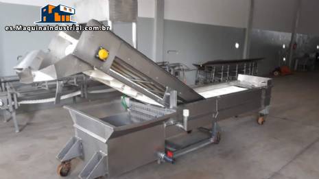 Glaseadora de pescado y marisco de acero inoxidable Brusinox 1500 kg/h