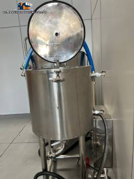 Reactor de tanque de mezcla con camisa de acero inoxidable de 50 litros