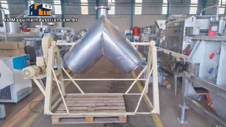 Mezclador en V de acero inoxidable de 200 litros