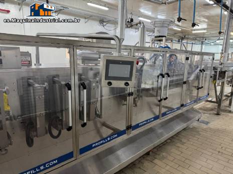 M�quina de envasado horizontal de acero inoxidable para el envasado en bolsas tipo stand-up de Profills.
