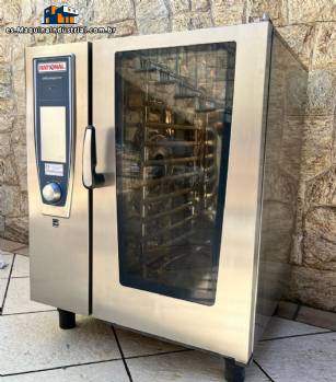 Horno combinado industrial de acero inoxidable de 10 bandejas Rational