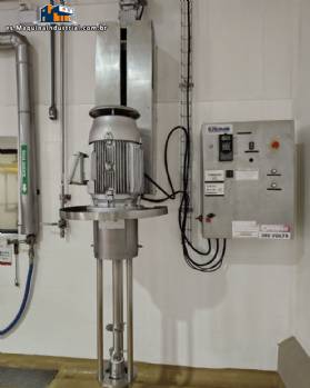 Mezclador agitador de turbina de acero inoxidable, 25 HP