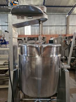 Tanque mezclador basculante de acero inoxidable de Alic Imarvil, 100 litros.
