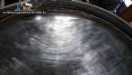 Dep�sito de presi�n horizontal de acero inoxidable