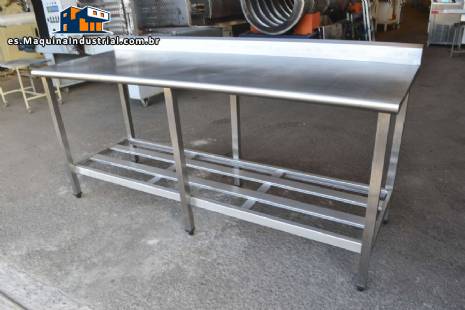 Mesa de acero inoxidable 700 mm x 2000 mm Euro Formas