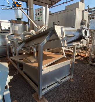 Monoblock for the process of chopping, spinning and molding mozzarella cheese dough Monoblock for the process of chopping, spinning and molding mozzarella cheese dough