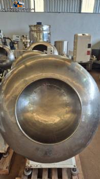 Sart�n Incapi de acero inoxidable con revestimiento liso de 250 litros