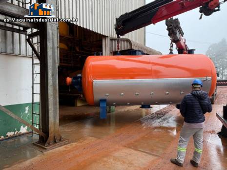 Reactor de desactivación de granos SM Carvalho, 10 toneladas por hora, con revestimiento. Reactor de desactivación de granos SM Carvalho, 10 toneladas por hora, con revestimiento.